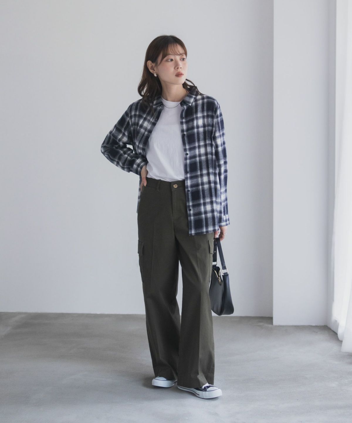 nAvy カーゴチノパンツ レディース