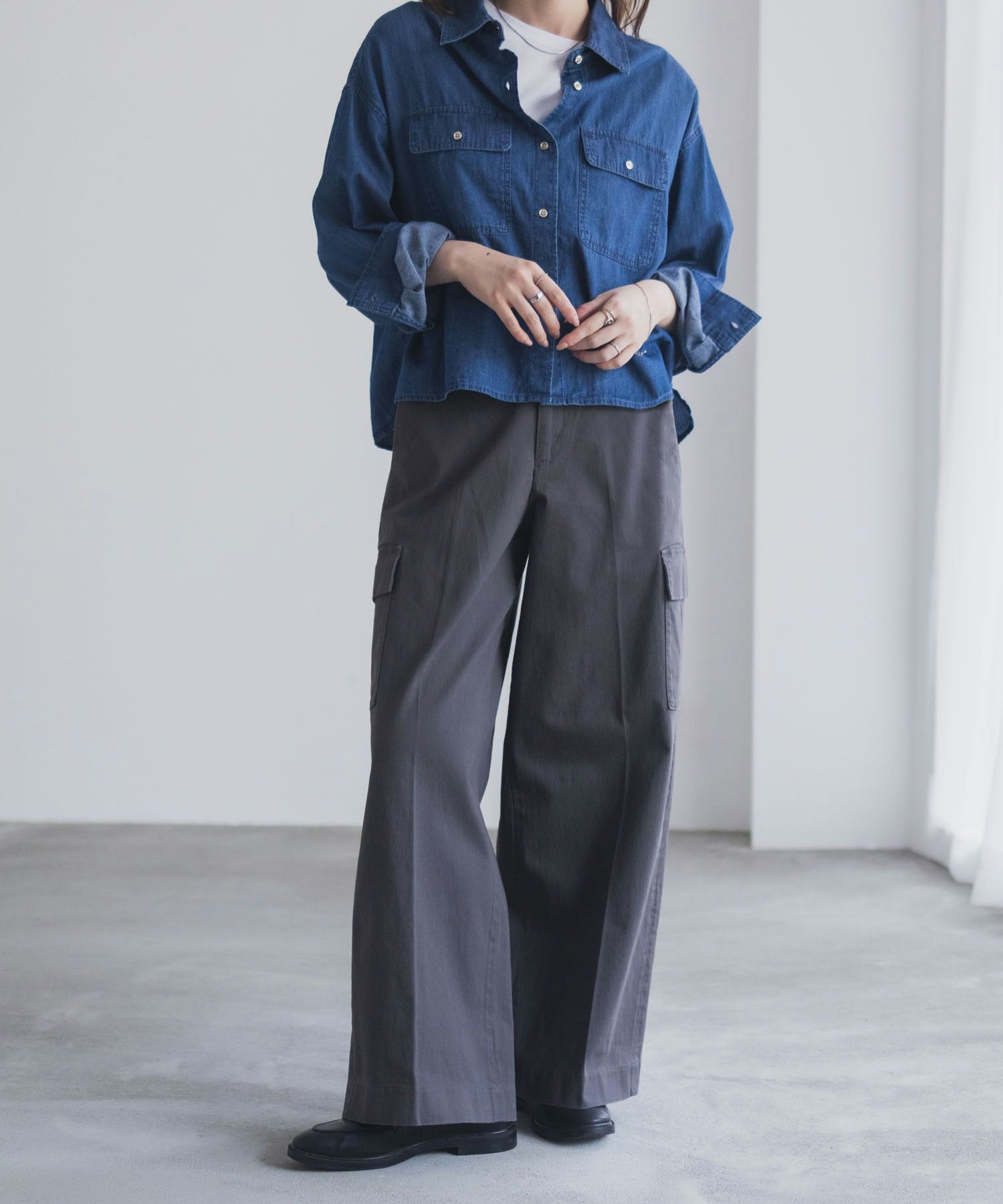 [値下げ]nAvy  カーゴチノパンツ レディース商品画像-12