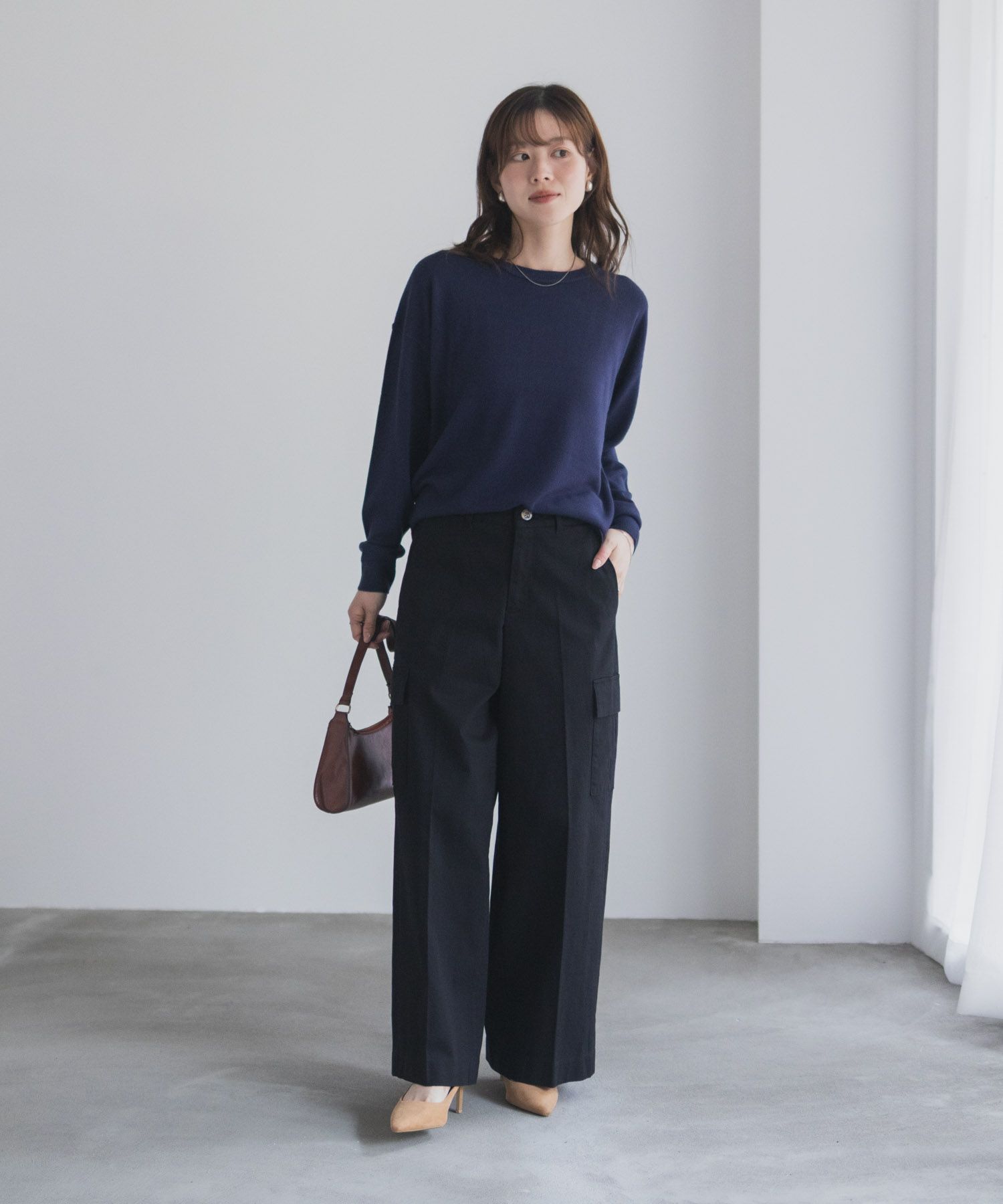 nAvy カーゴチノパンツ レディース