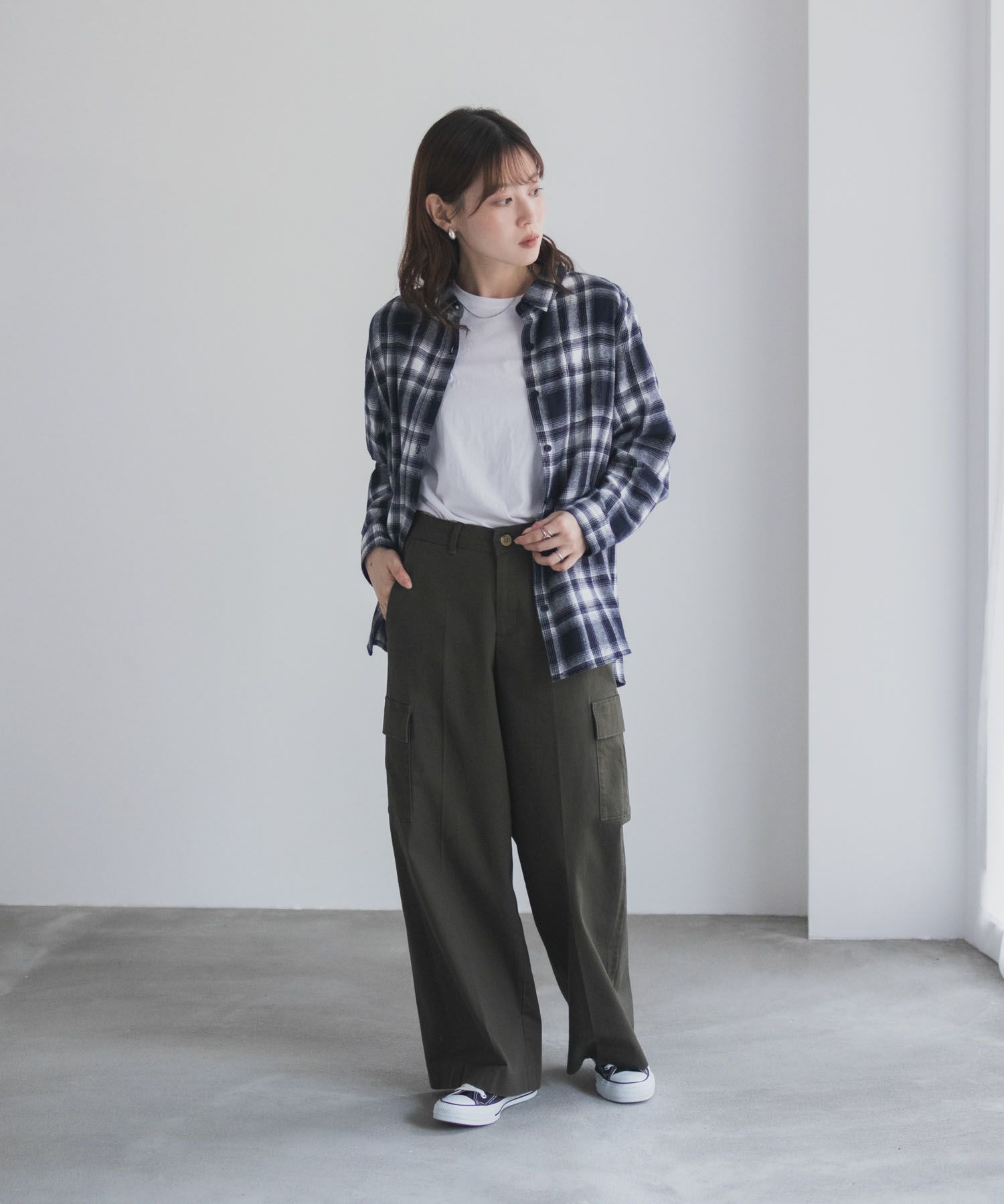 [値下げ]nAvy  カーゴチノパンツ レディース商品サムネイル-33