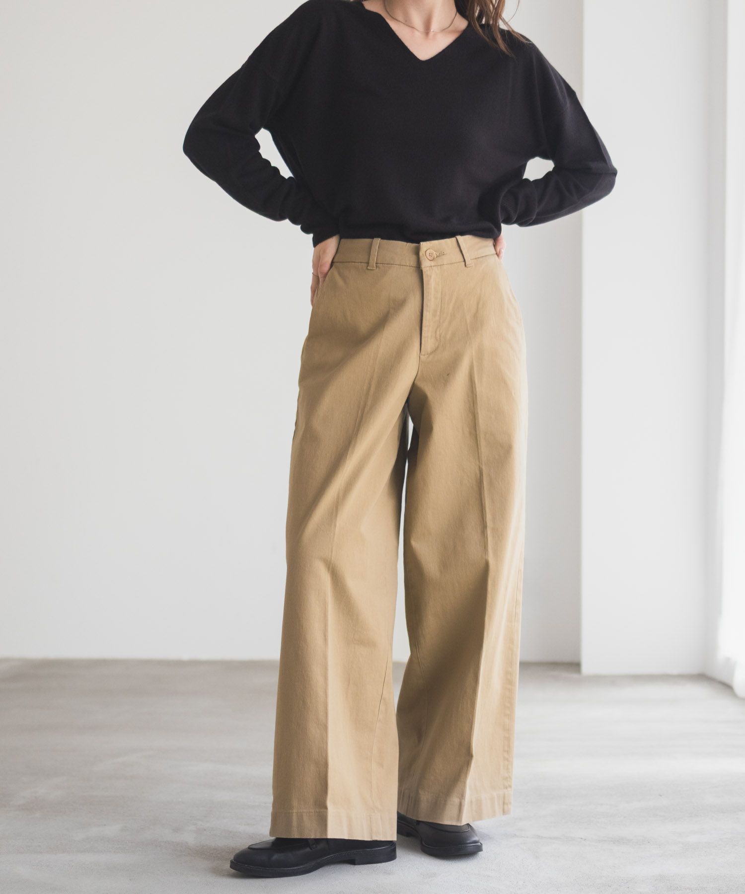 [値下げ]nAvy  ワイドチノパンツ レディース商品サムネイル-6