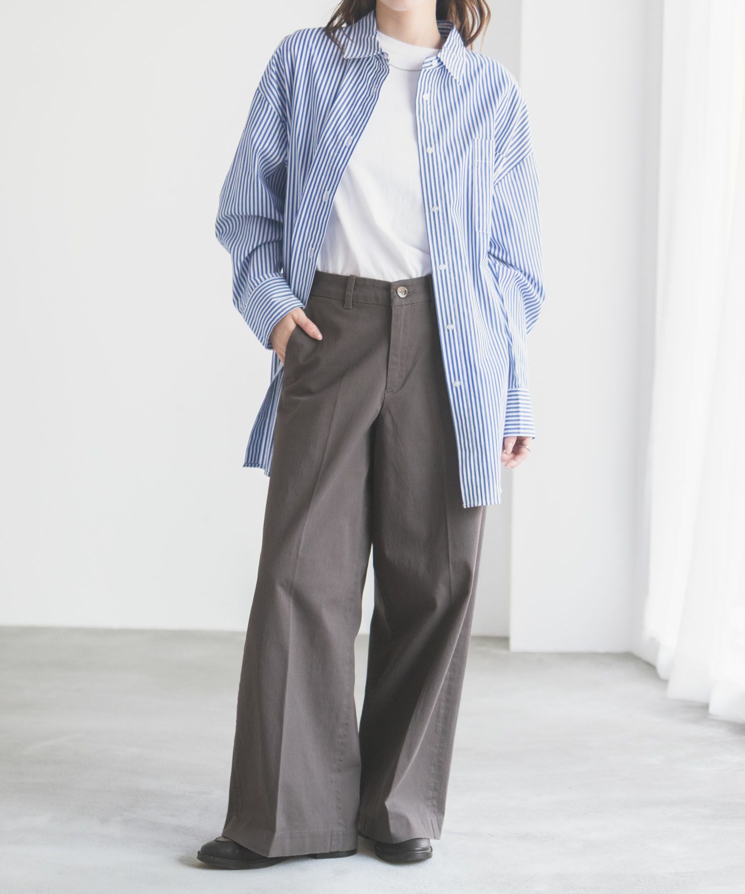 [値下げ]nAvy  ワイドチノパンツ レディース商品サムネイル-12