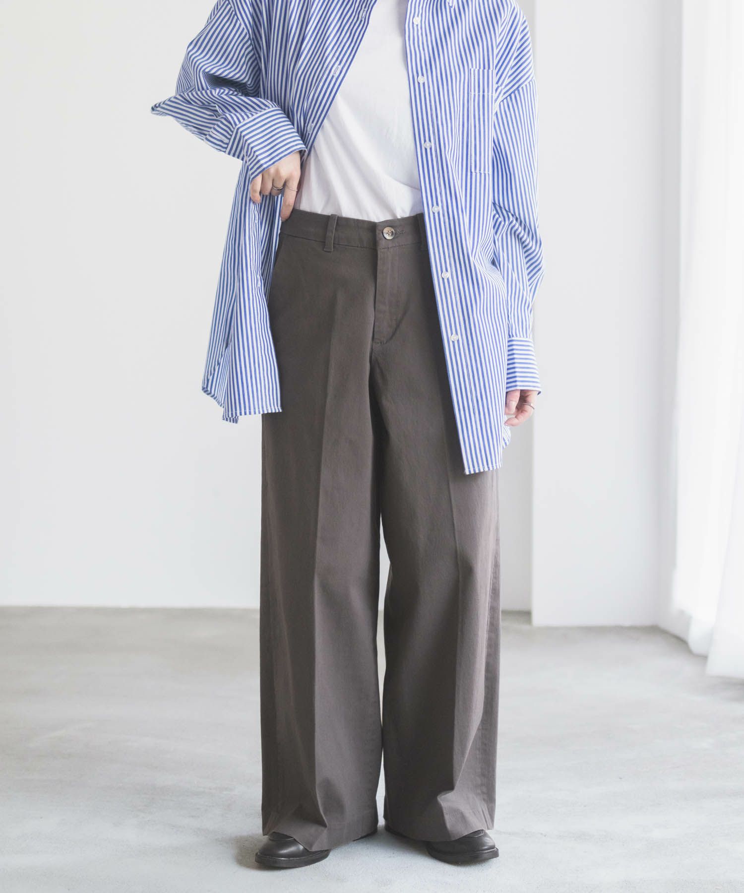 [値下げ]nAvy  ワイドチノパンツ レディース商品サムネイル-13