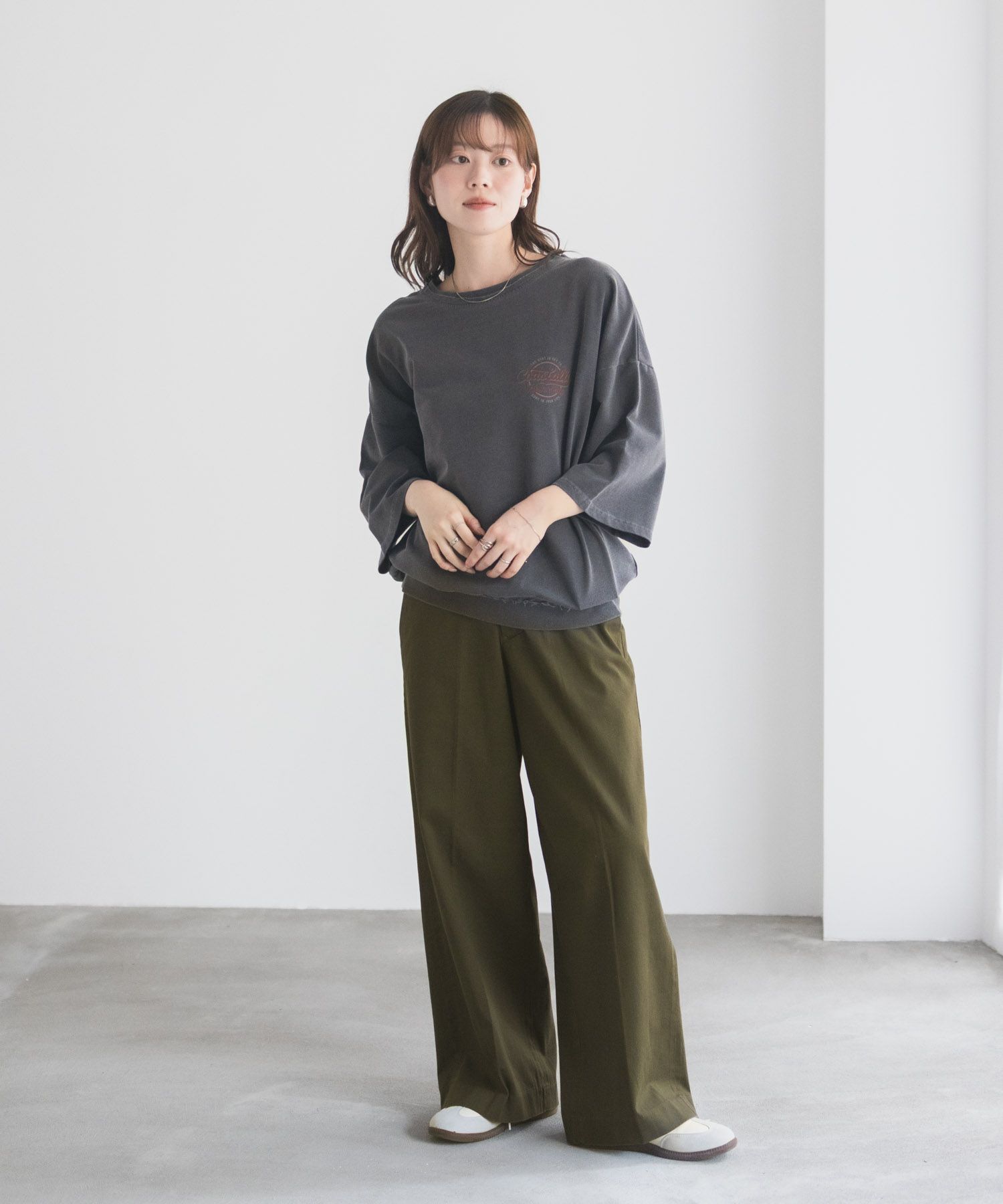 nAvy ワイドチノパンツ レディース