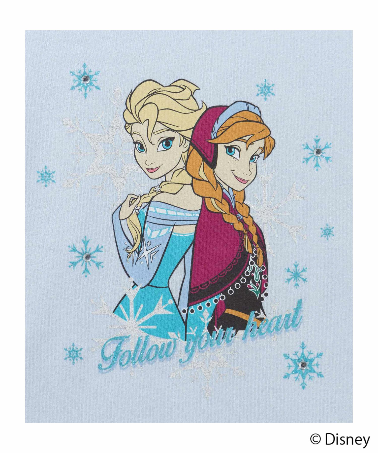 Disney 『アナと雪の女王』 長袖Tシャツ キッズ メール便 対応商品商品サムネイル-3