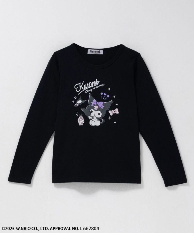 サンリオキャラクターズ クロミ プリント長袖Tシャツ キッズ メール便 対応商品商品画像-1