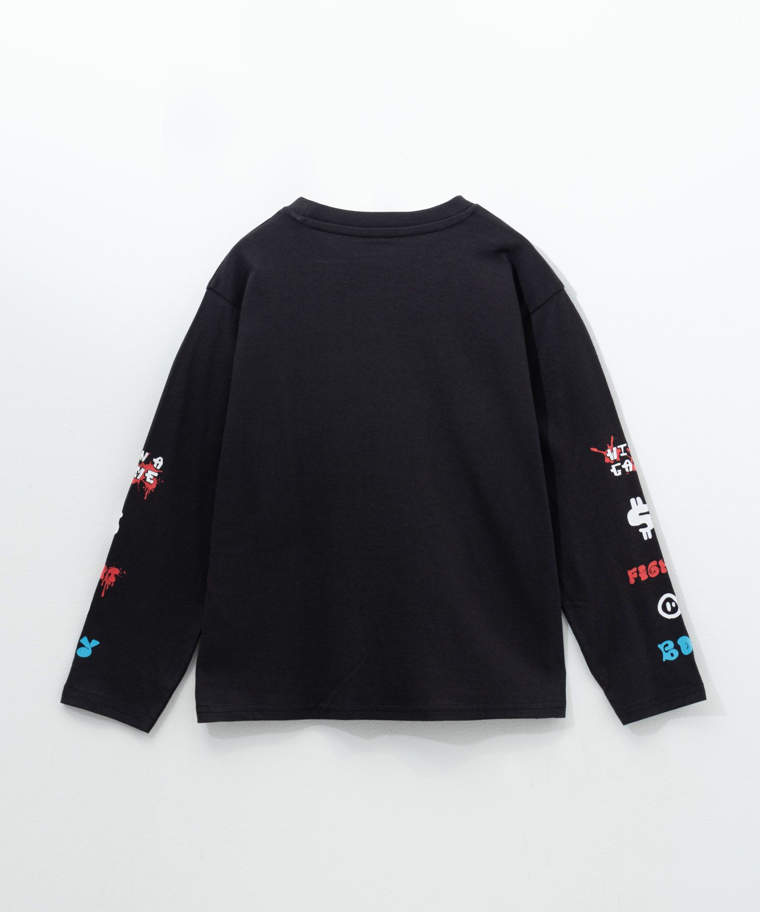 T-GRAPHICS 袖ロゴ長袖Tシャツ キッズ ネコポス 対応商品