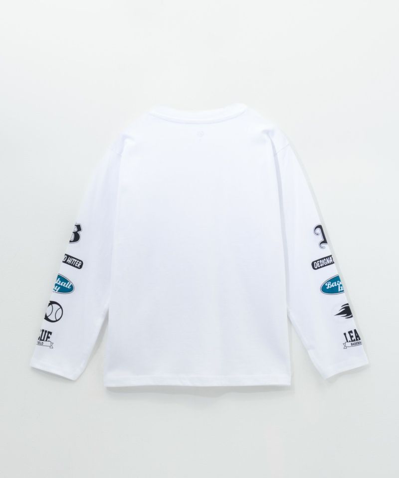 T-GRAPHICS  袖ロゴ長袖Tシャツ キッズ メール便 対応商品商品画像-4