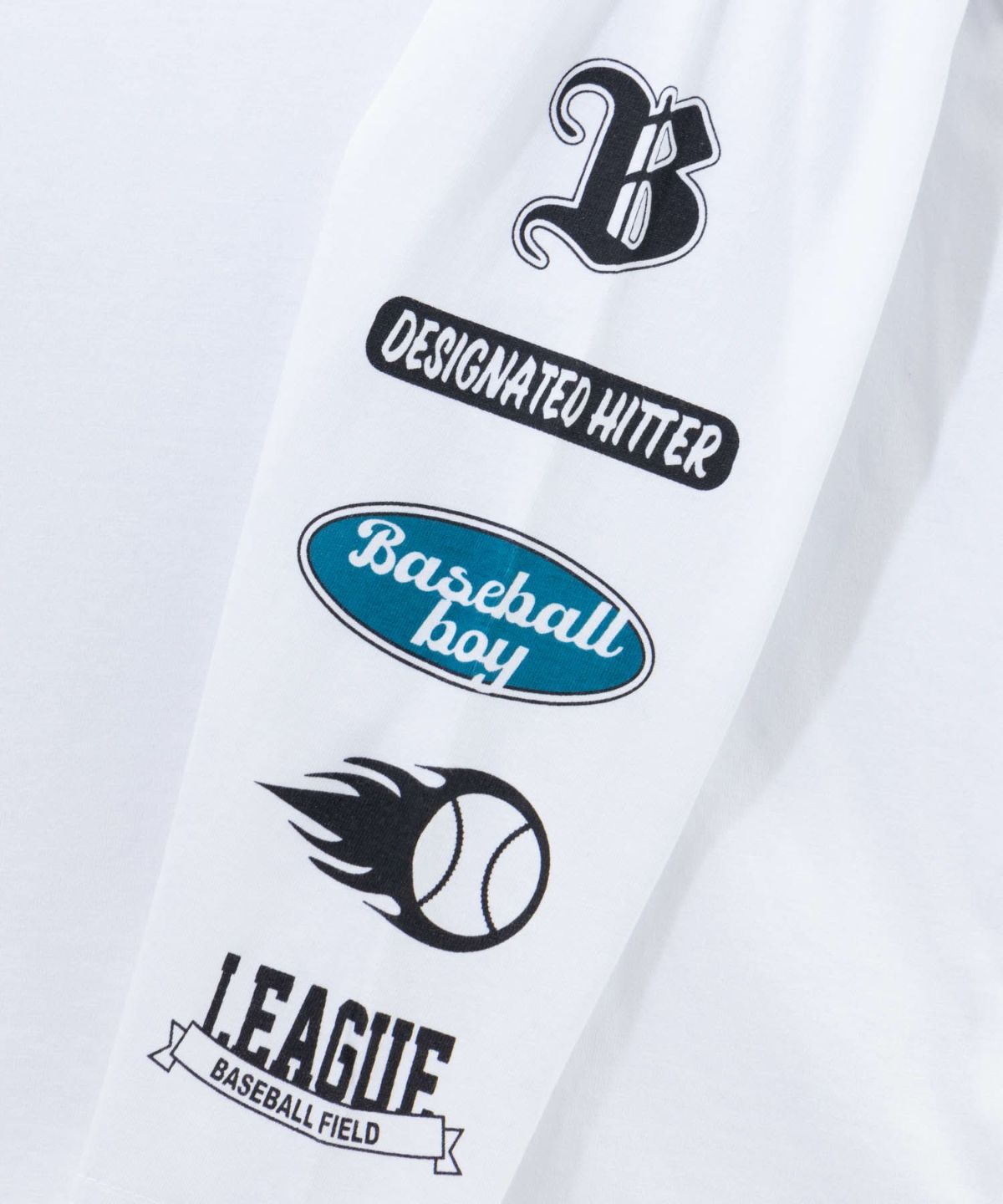 T-GRAPHICS 袖ロゴ長袖Tシャツ キッズ ネコポス 対応商品