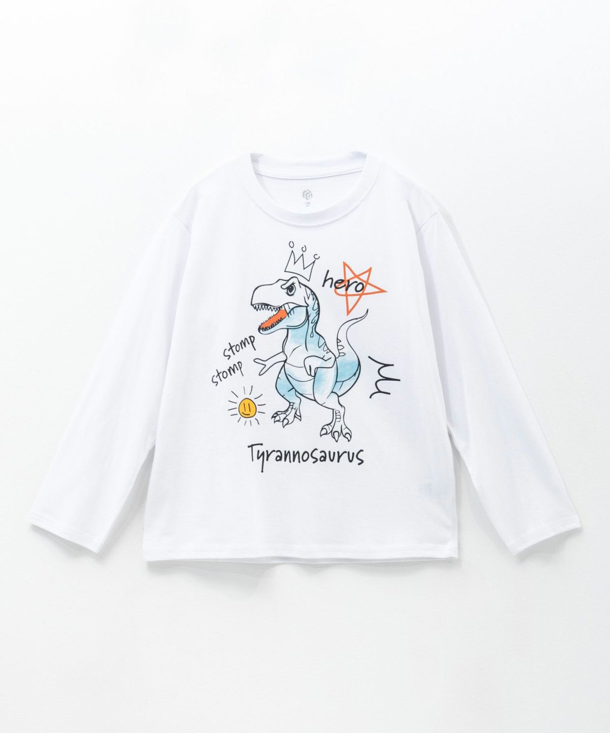 T-GRAPHICS 線描きアート長袖Tシャツ キッズ ネコポス 対応商品