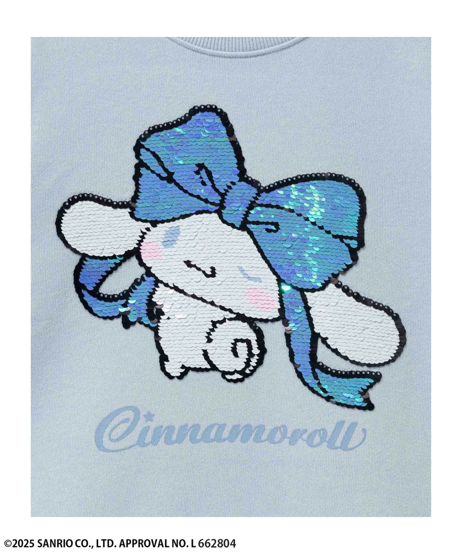 [値下げ]サンリオキャラクターズ シナモロール スパンコールトレーナー キッズ商品画像-3