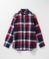 NAVY ソフトフランネルシャツ メンズ