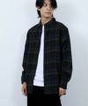 NAVY ソフトフランネルシャツ メンズ
