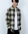 NAVY ソフトフランネルシャツ メンズ