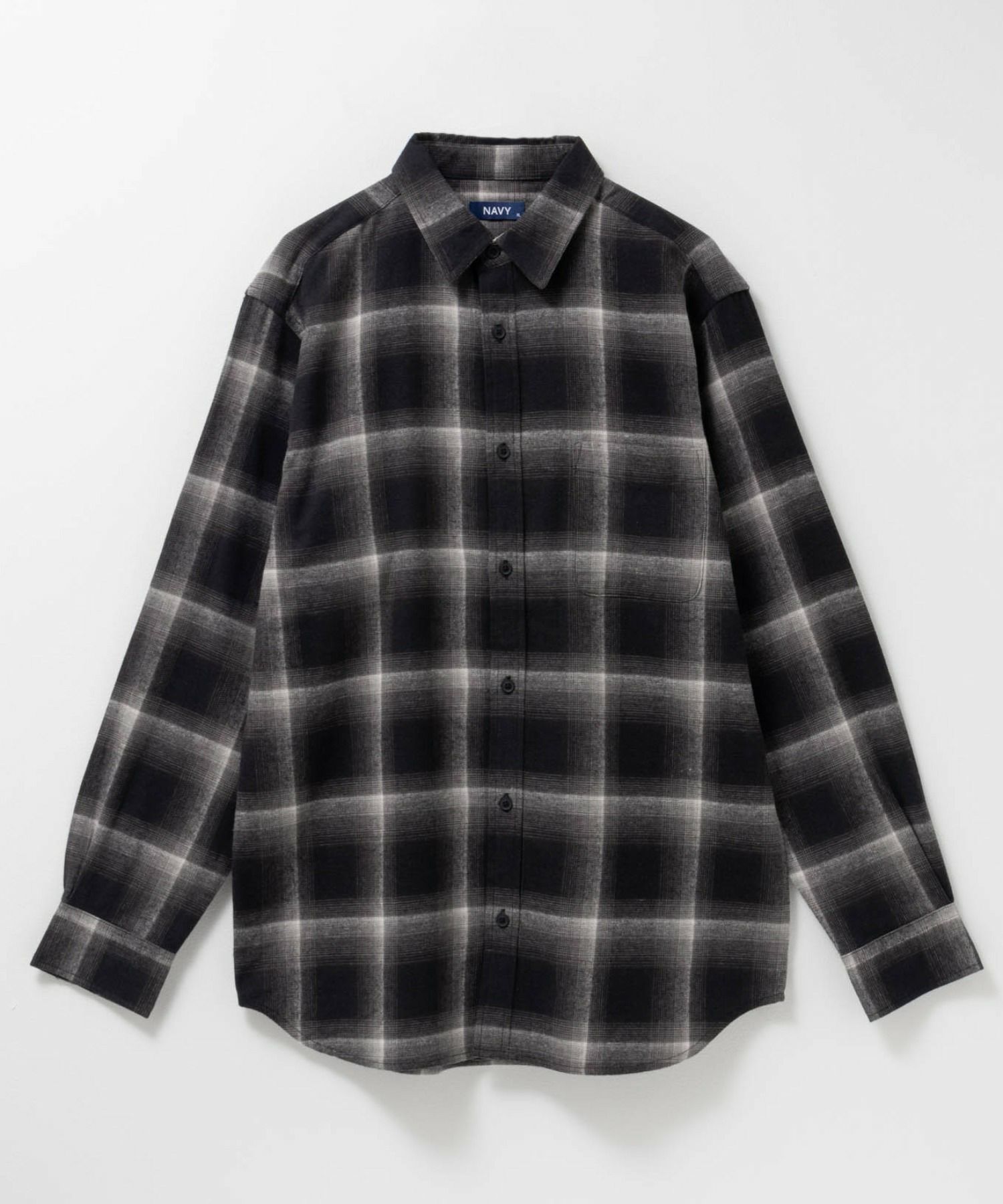 NAVY  ソフトフランネルシャツ メンズ商品画像-27