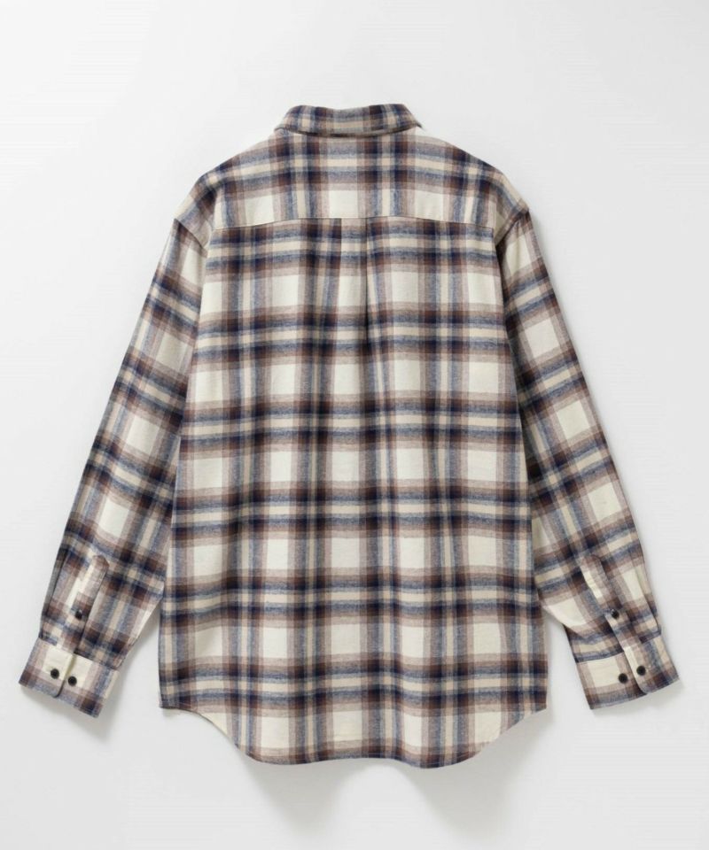 NAVY  ソフトフランネルシャツ メンズ商品画像-30