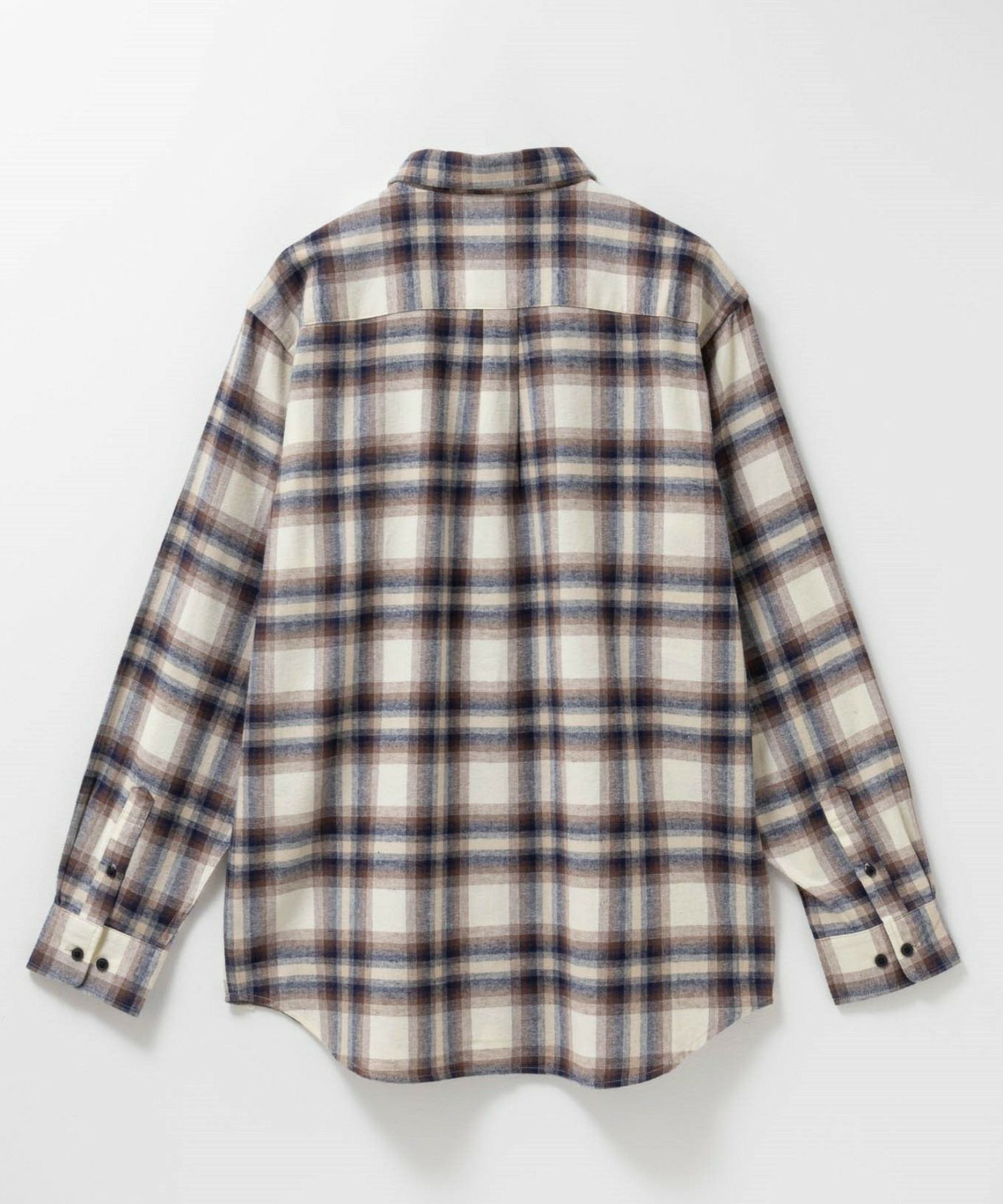 NAVY  ソフトフランネルシャツ メンズ商品画像-30