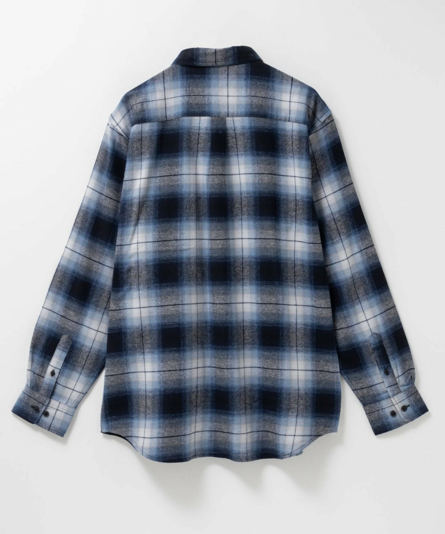 NAVY  ソフトフランネルシャツ メンズ商品画像-34