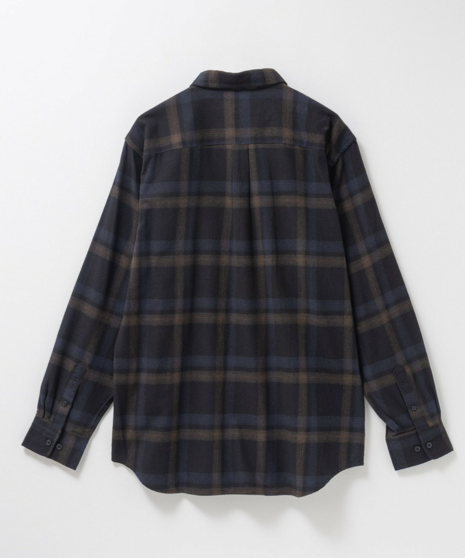 NAVY ソフトフランネルシャツ メンズ