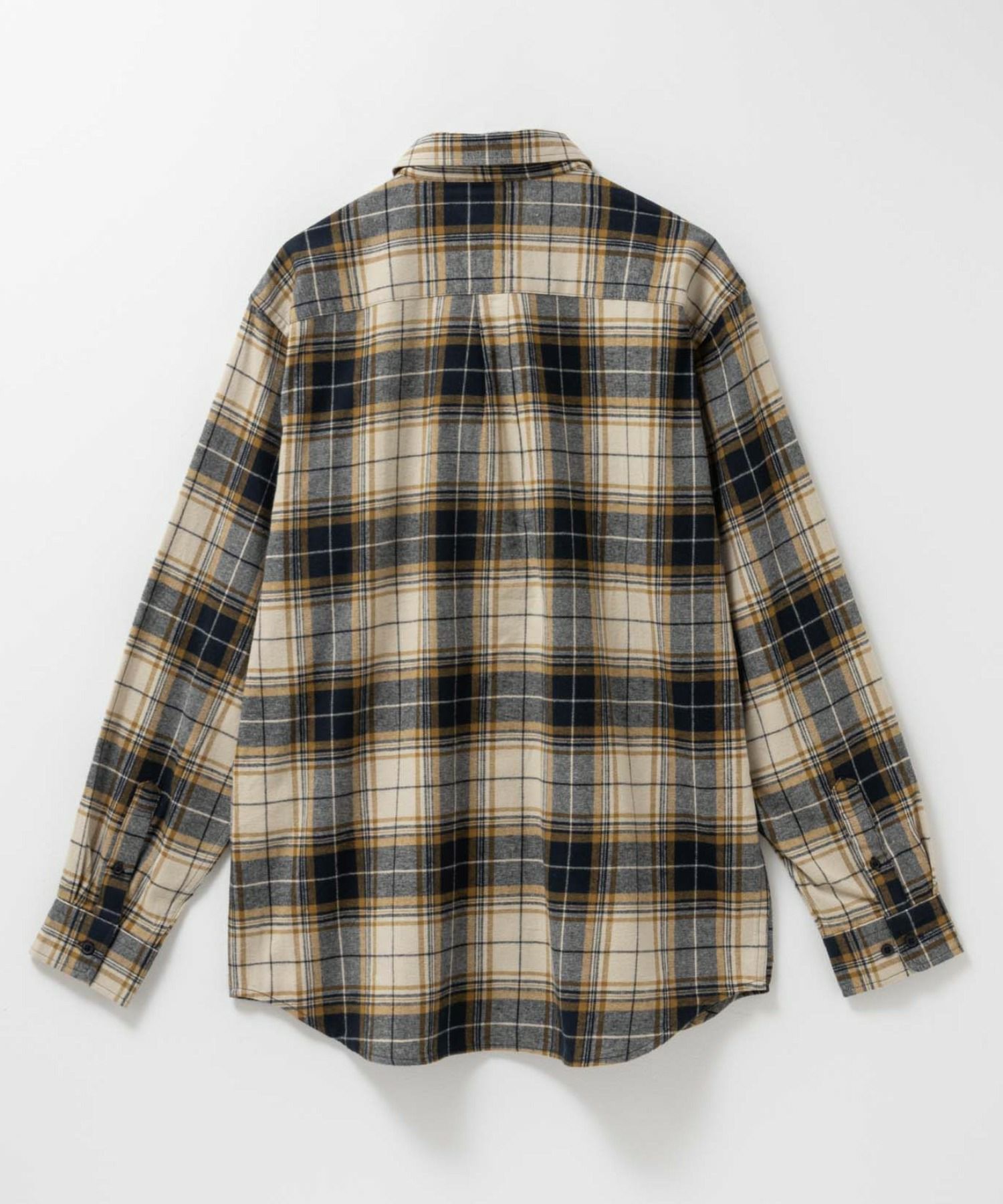 NAVY  ソフトフランネルシャツ メンズ商品画像-38