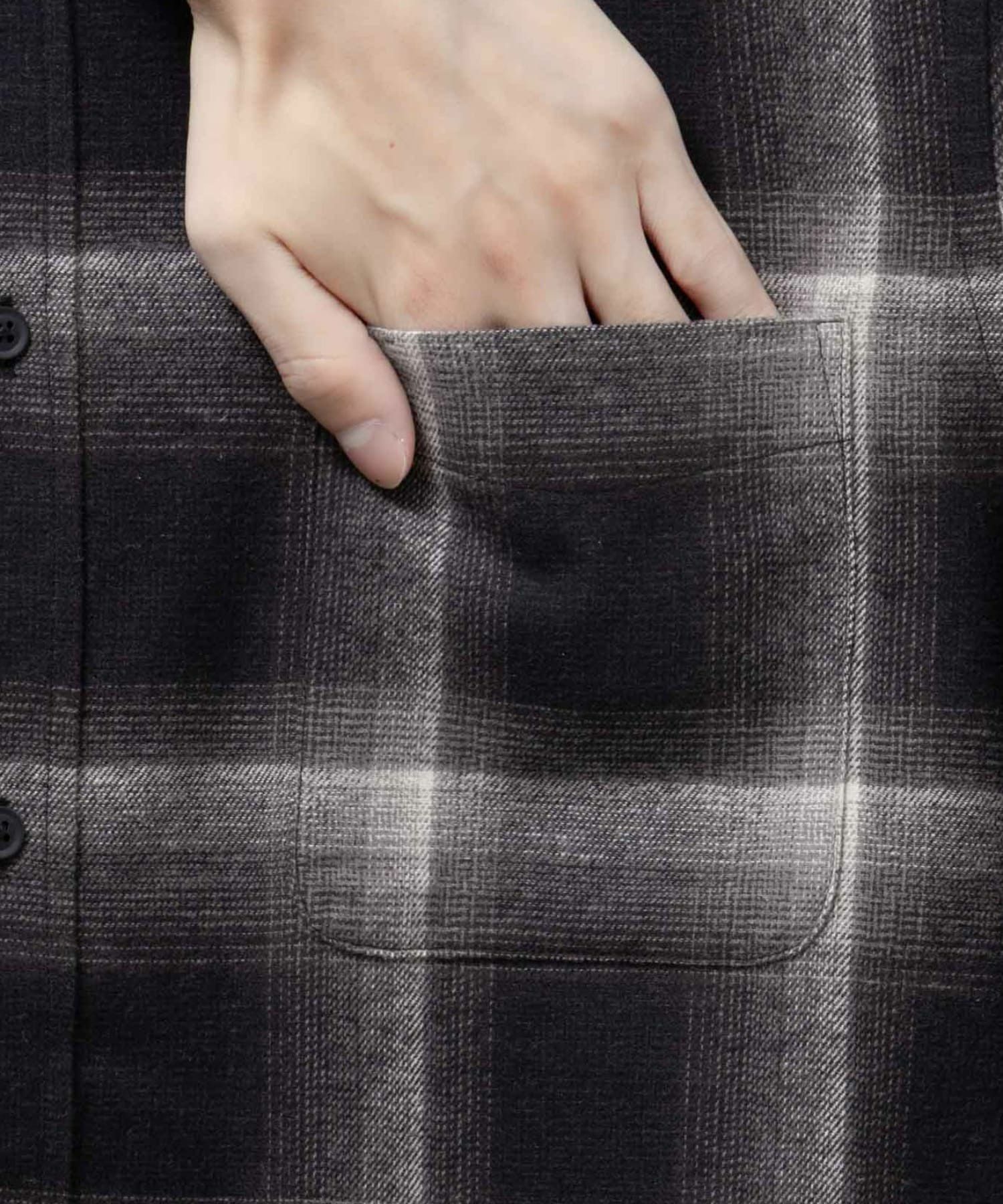 NAVY  ソフトフランネルシャツ メンズ商品画像-39