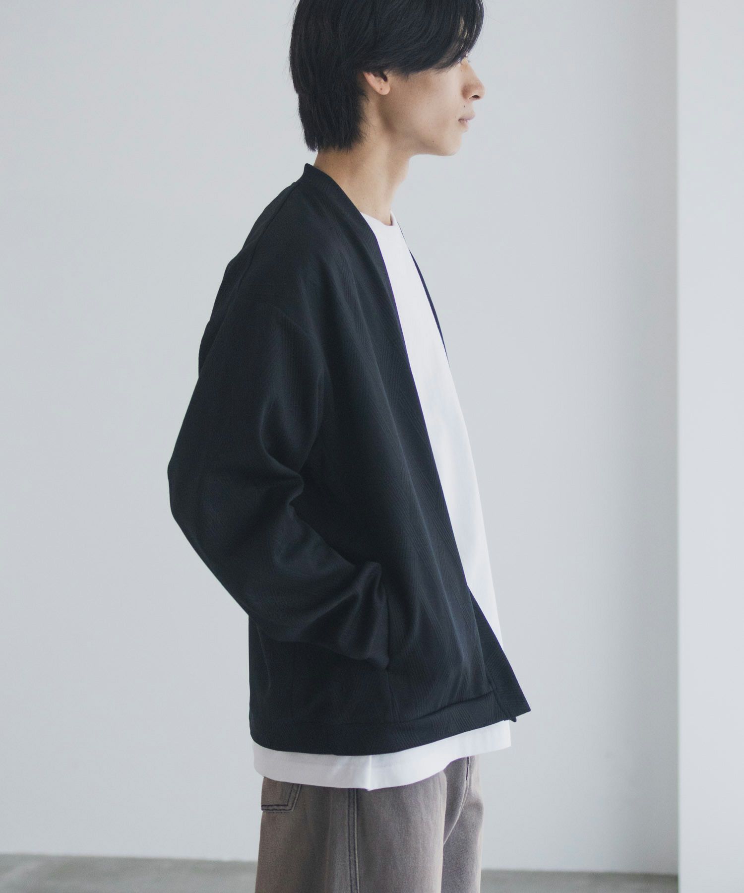 URBAN COLLECTION ふくれジャガードカーディガン メンズ商品サムネイル-6