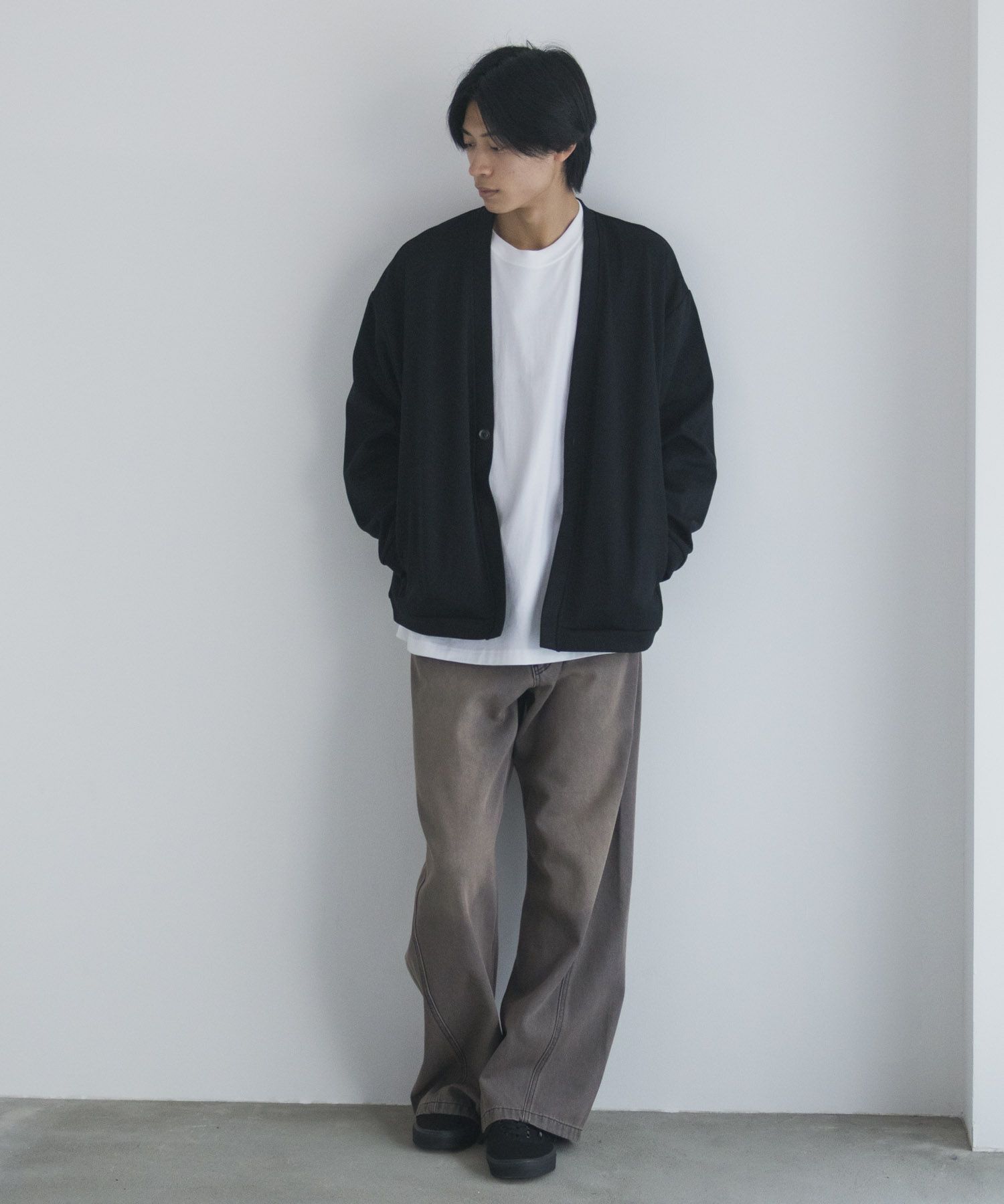 URBAN COLLECTION ふくれジャガードカーディガン メンズ