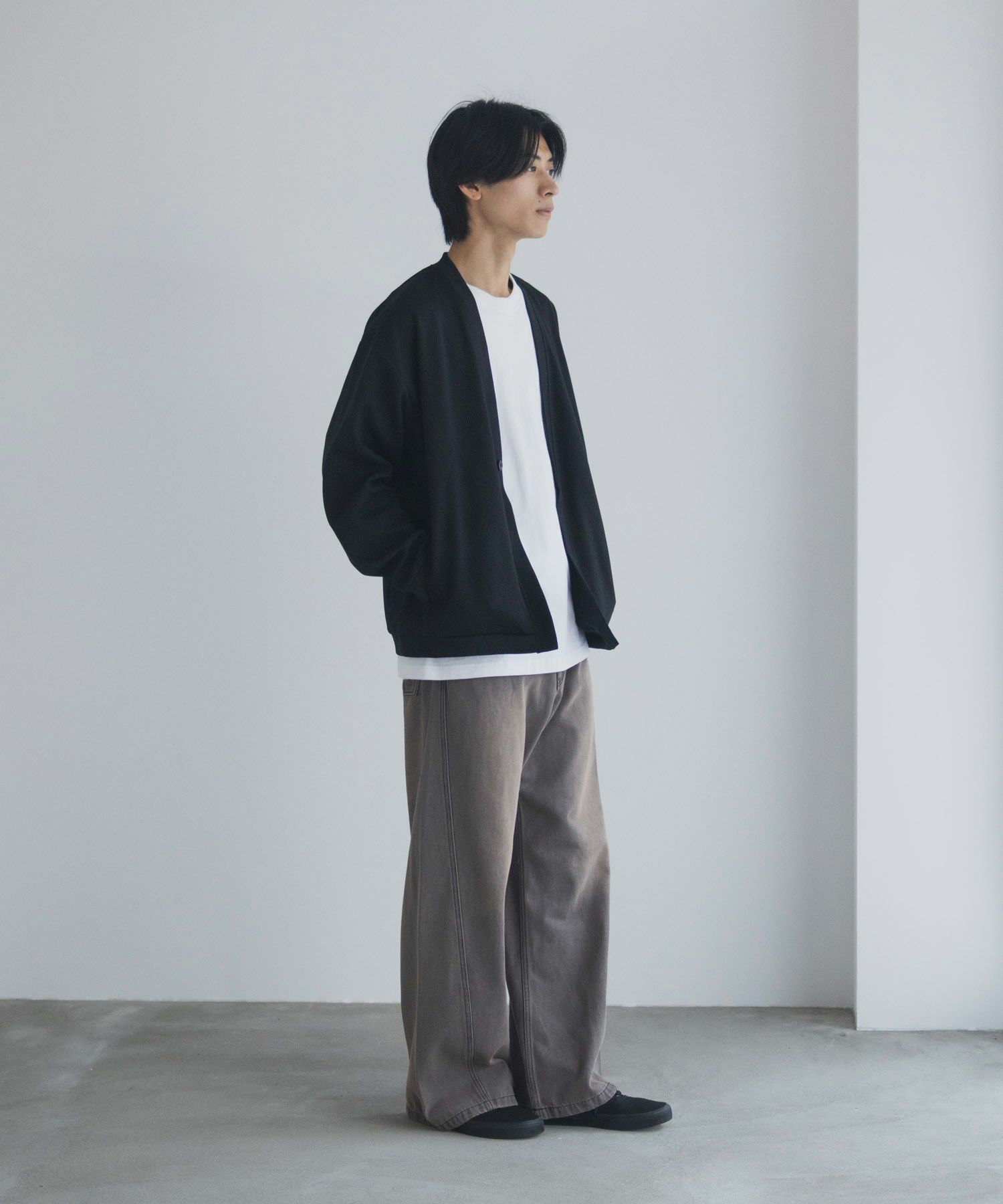 URBAN COLLECTION ふくれジャガードカーディガン メンズ