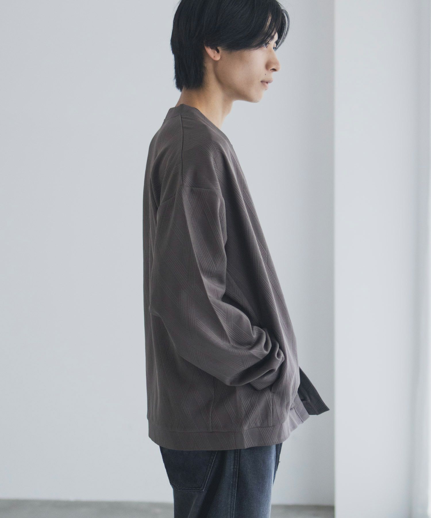 URBAN COLLECTION  ふくれジャガードカーディガン メンズ商品画像-18