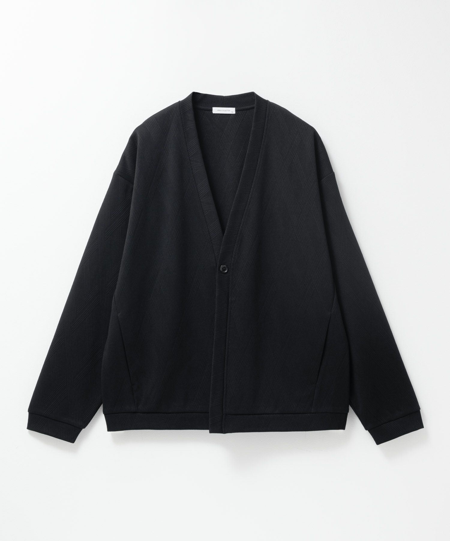 URBAN COLLECTION ふくれジャガードカーディガン メンズ