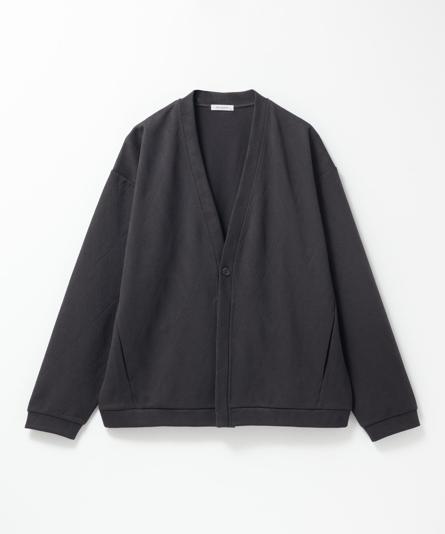 URBAN COLLECTION ふくれジャガードカーディガン メンズ