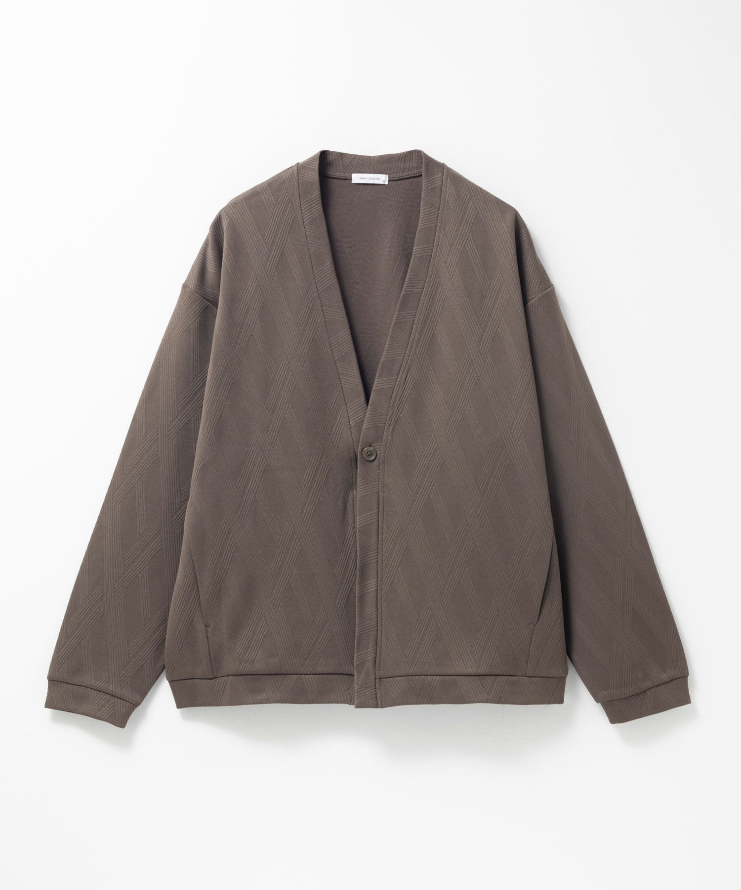 URBAN COLLECTION ふくれジャガードカーディガン メンズ