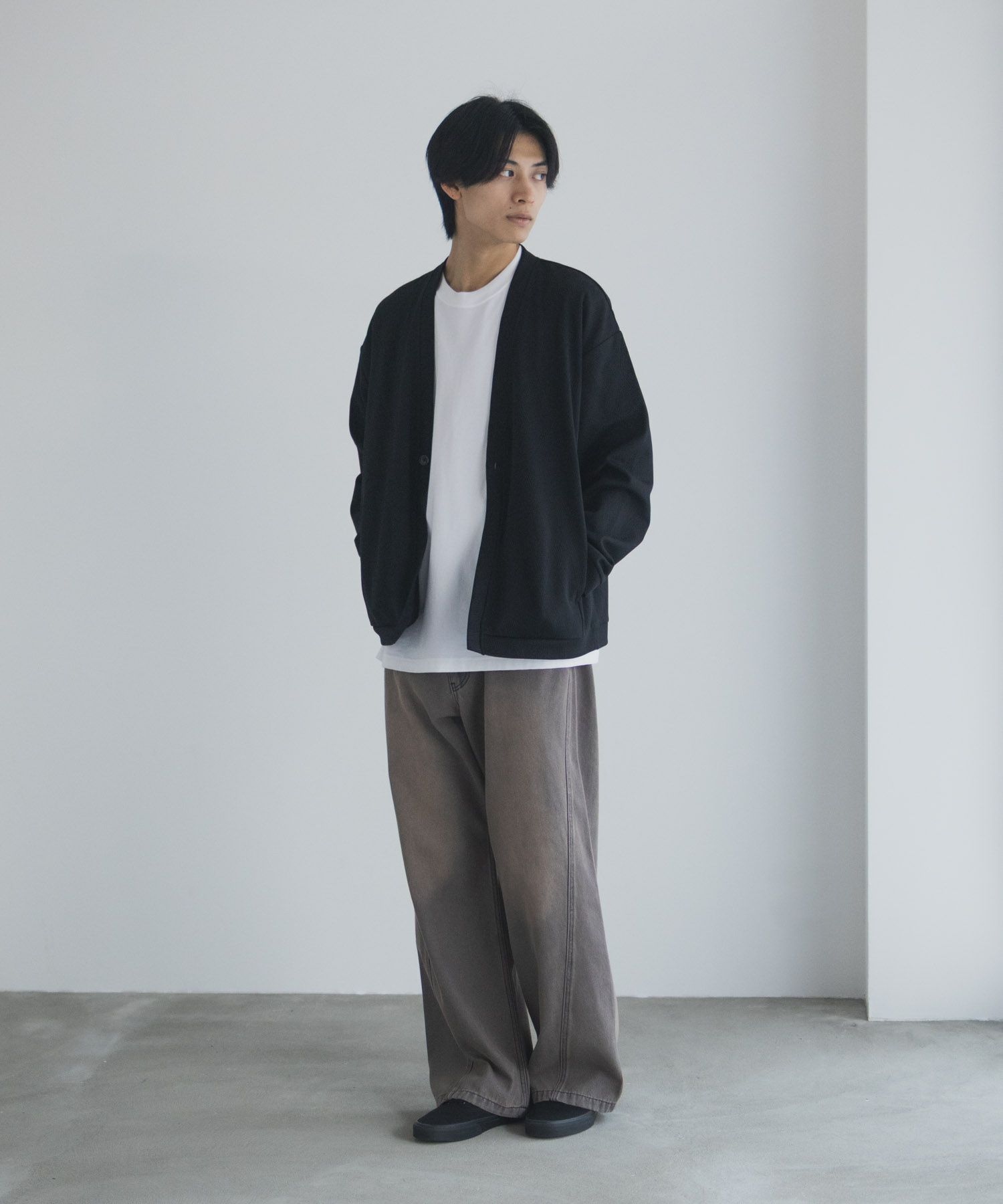 URBAN COLLECTION ふくれジャガードカーディガン メンズ