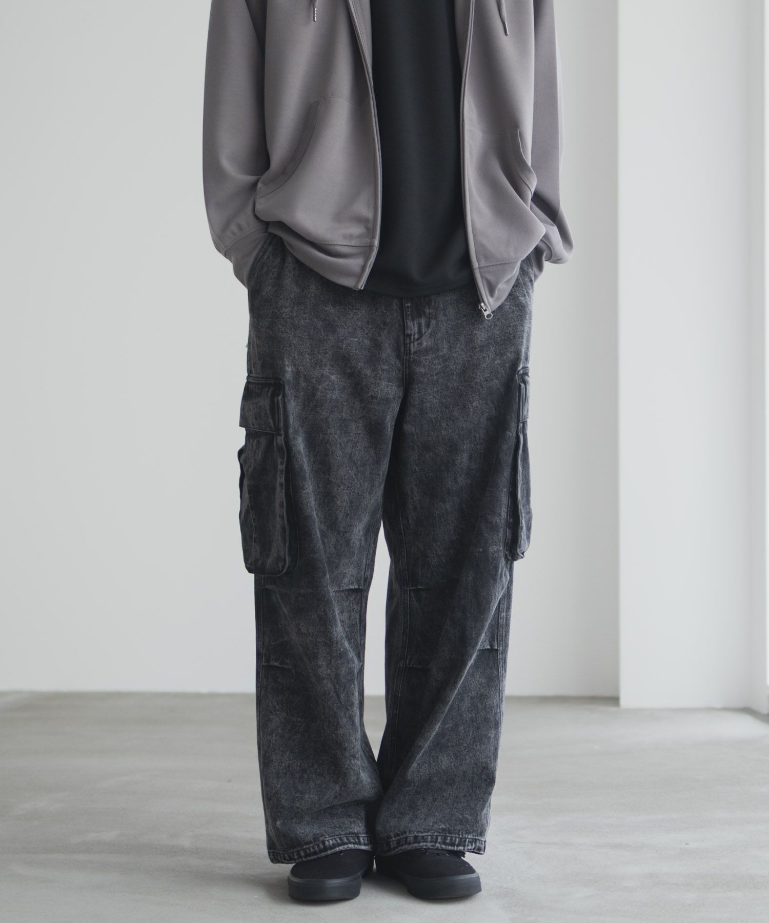 NAVY デニムカーゴパンツ メンズ