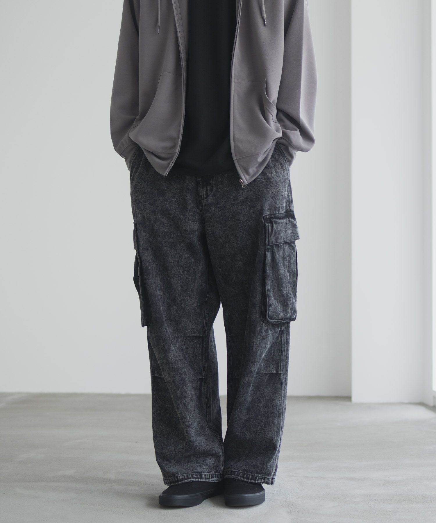 NAVY デニムカーゴパンツ メンズ商品画像-3