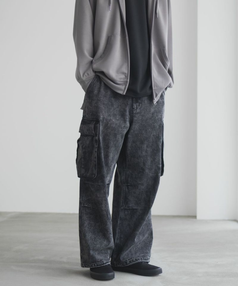 NAVY デニムカーゴパンツ メンズ商品画像-4