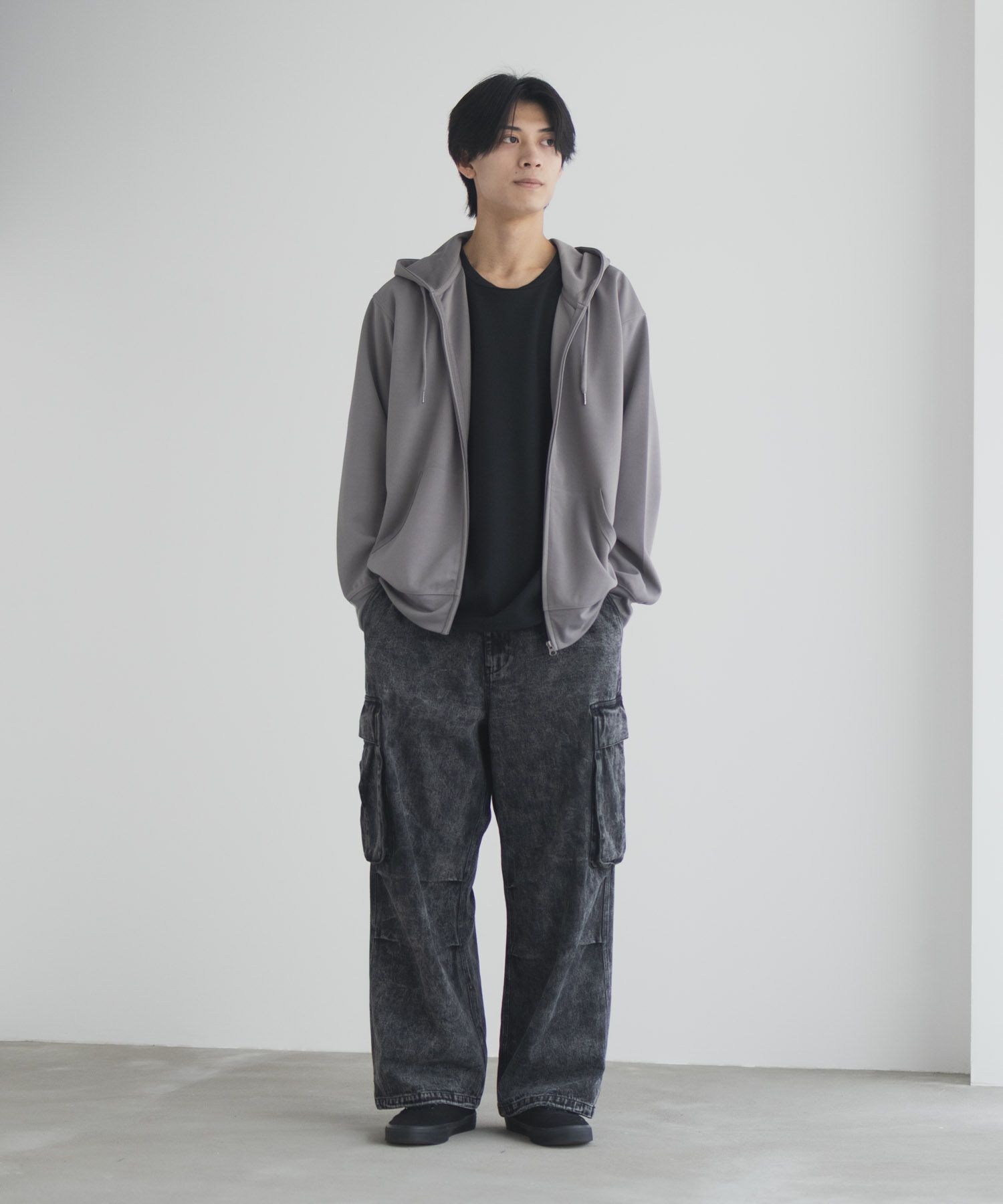 NAVY デニムカーゴパンツ メンズ