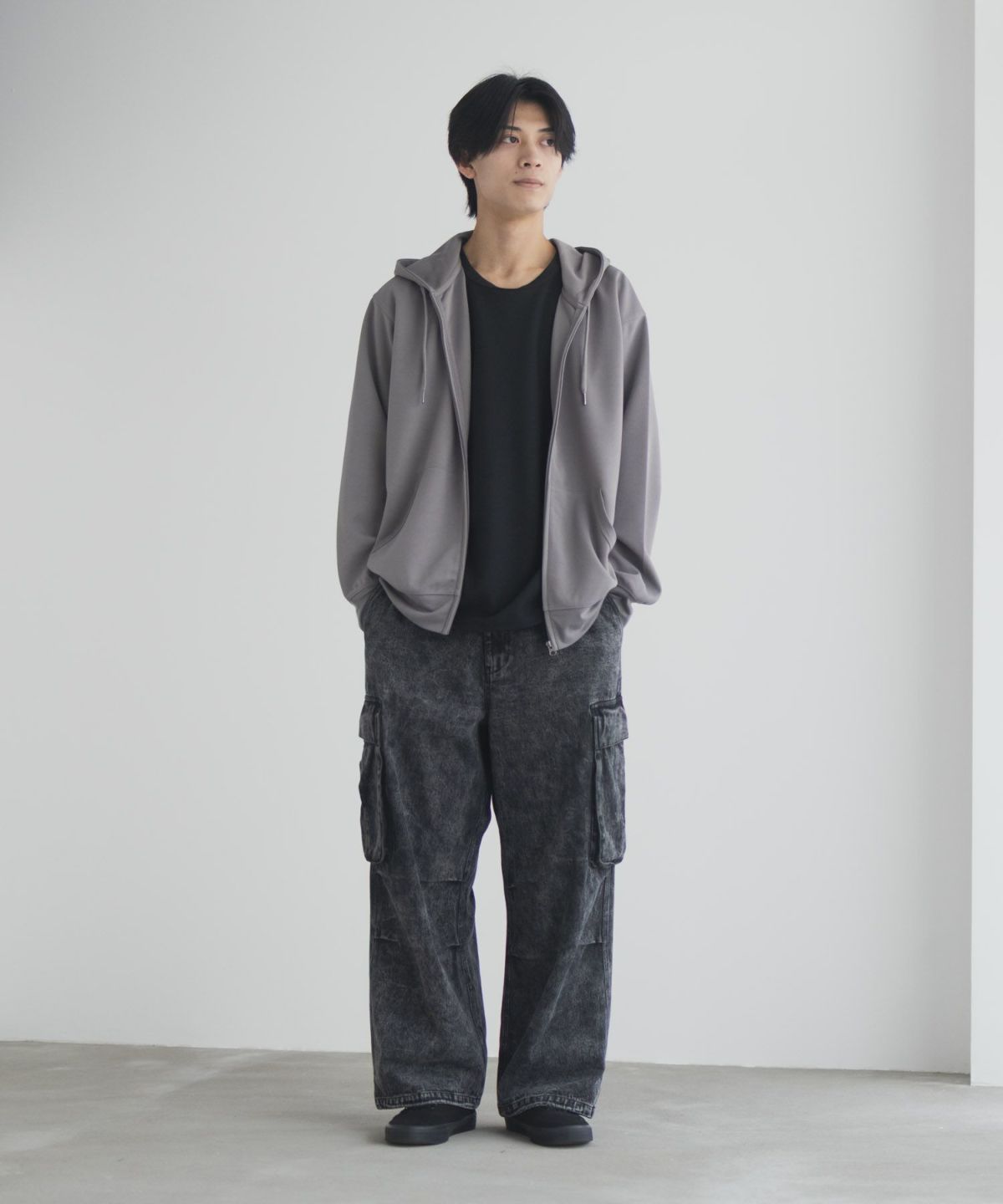 NAVY デニムカーゴパンツ メンズ