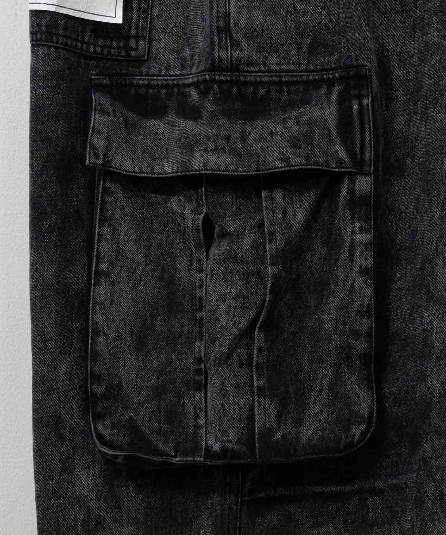 NAVY デニムカーゴパンツ メンズ