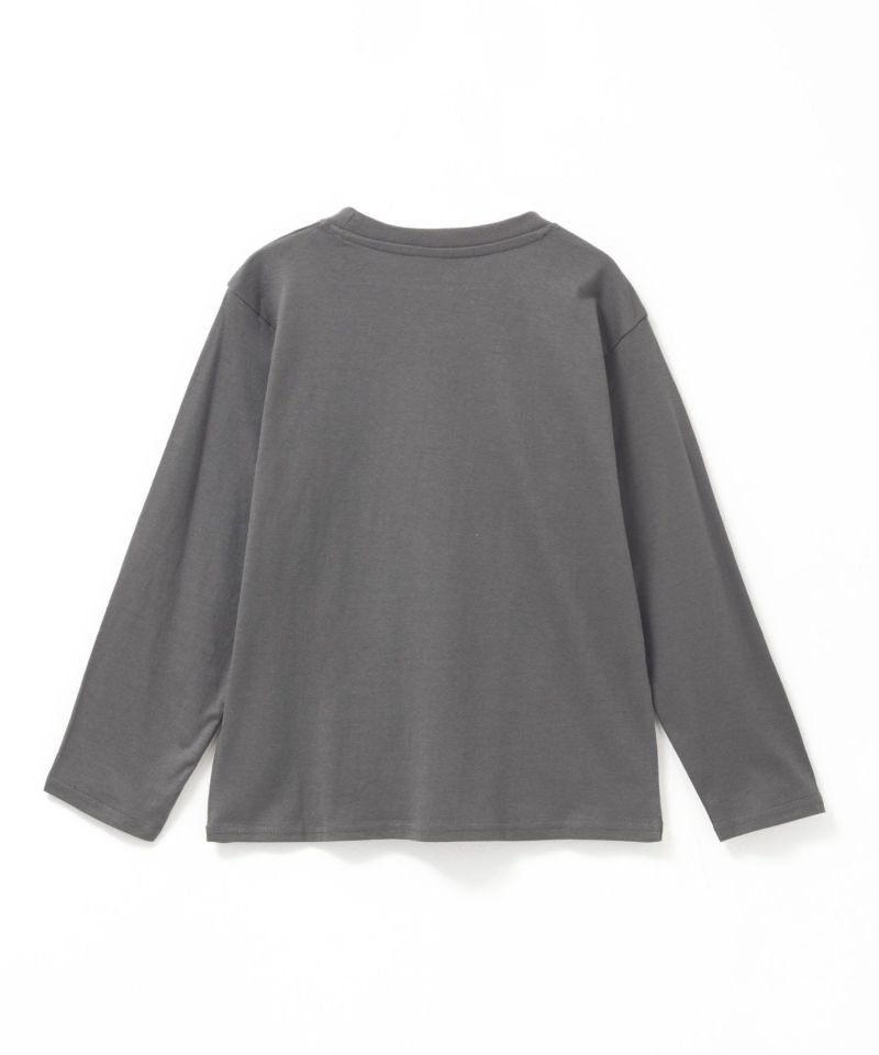 T-GRAPHICS カレッジ風アニマル長袖Tシャツ キッズ メール便 対応商品商品画像-2