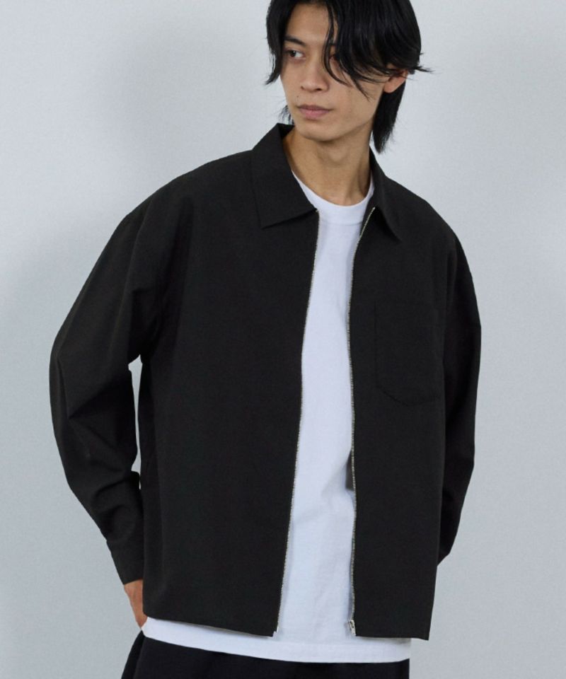 URBAN COLLECTION  AIR Smoosy ジップシャツ メンズ商品画像-2