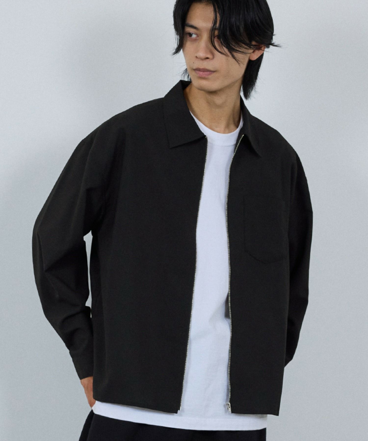 URBAN COLLECTION AIR Smoosy ジップシャツ メンズ