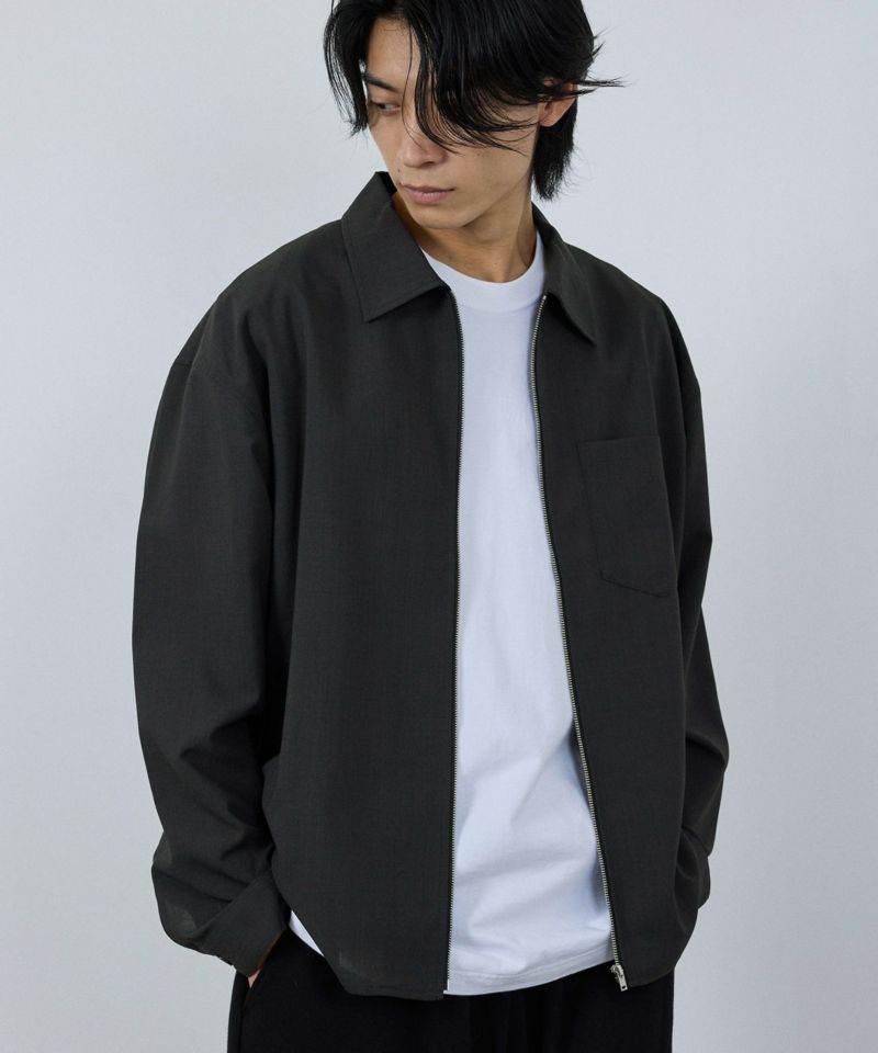 URBAN COLLECTION  AIR Smoosy ジップシャツ メンズ商品画像-3