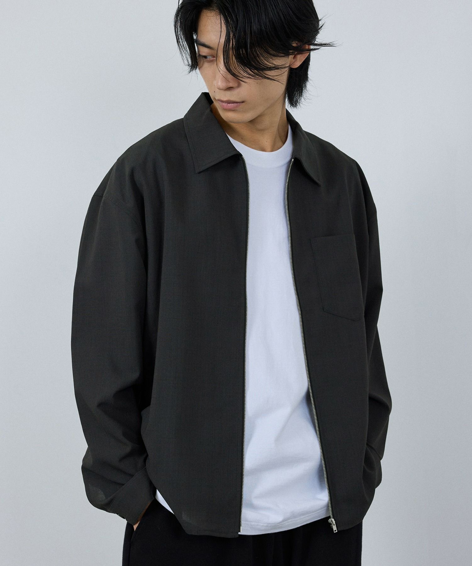 URBAN COLLECTION AIR Smoosy ジップシャツ メンズ