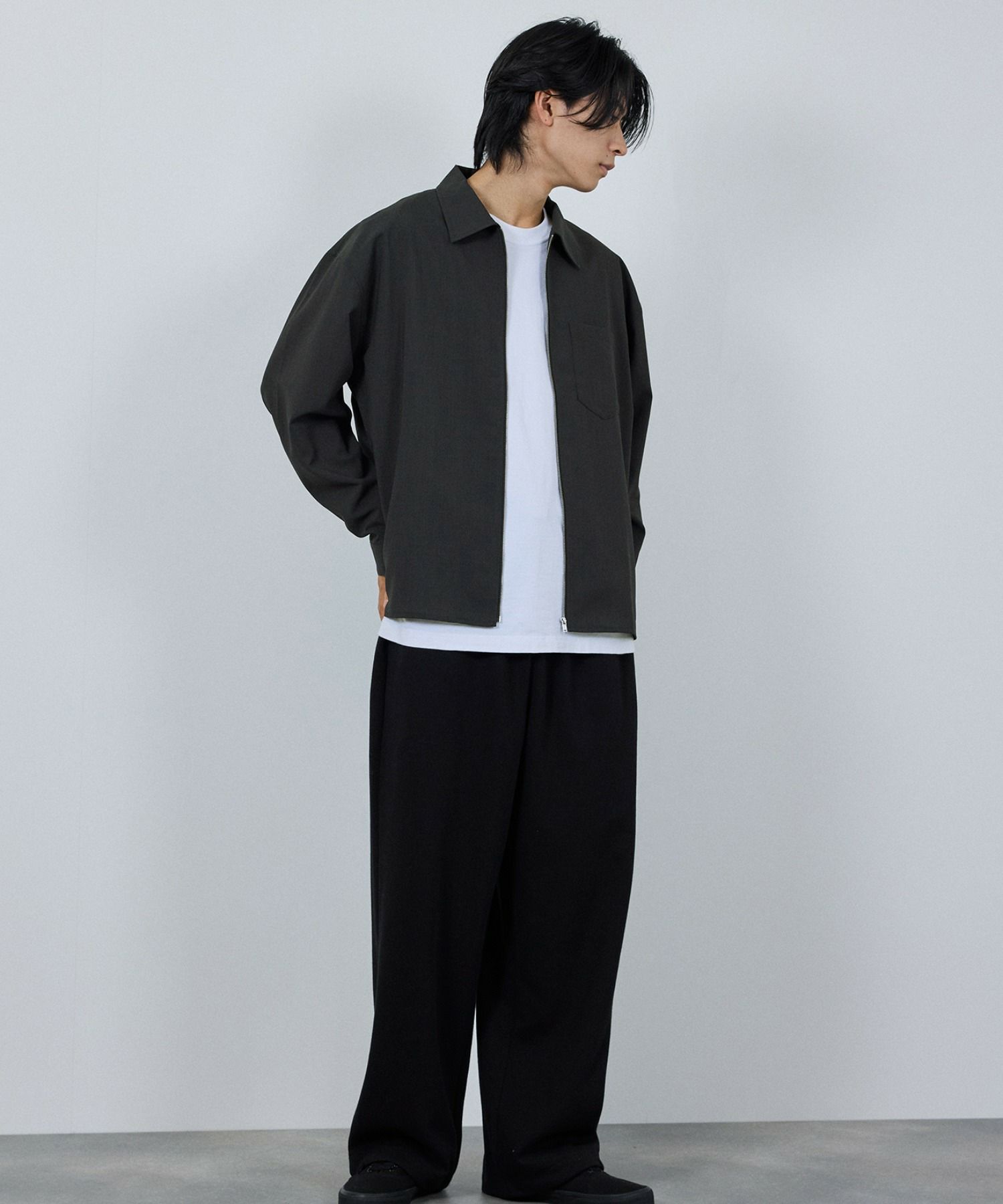 URBAN COLLECTION AIR Smoosy ジップシャツ メンズ