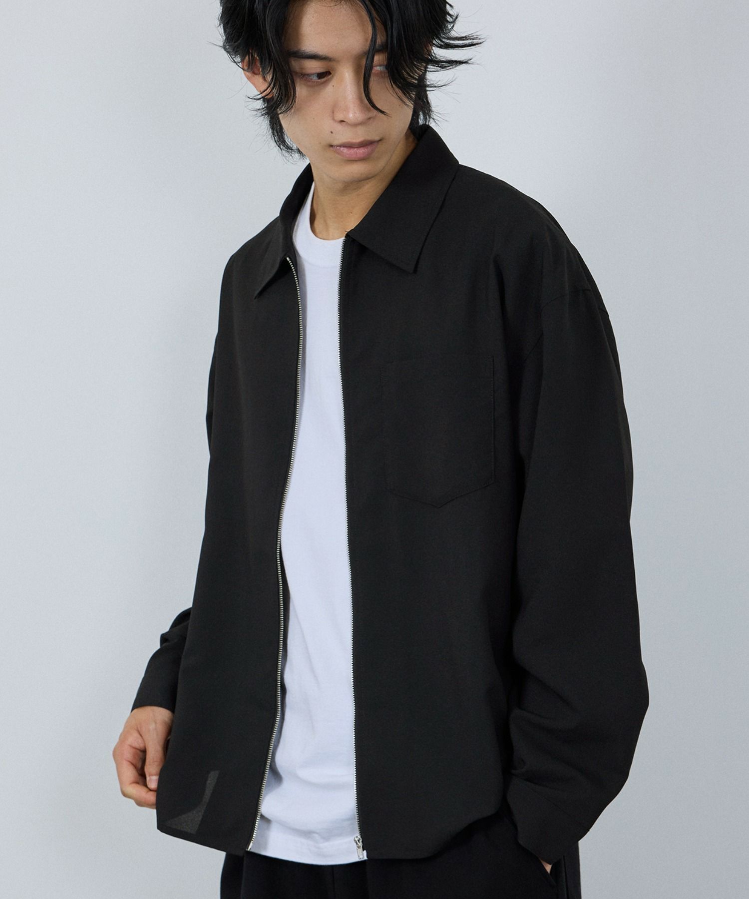 URBAN COLLECTION AIR Smoosy ジップシャツ メンズ