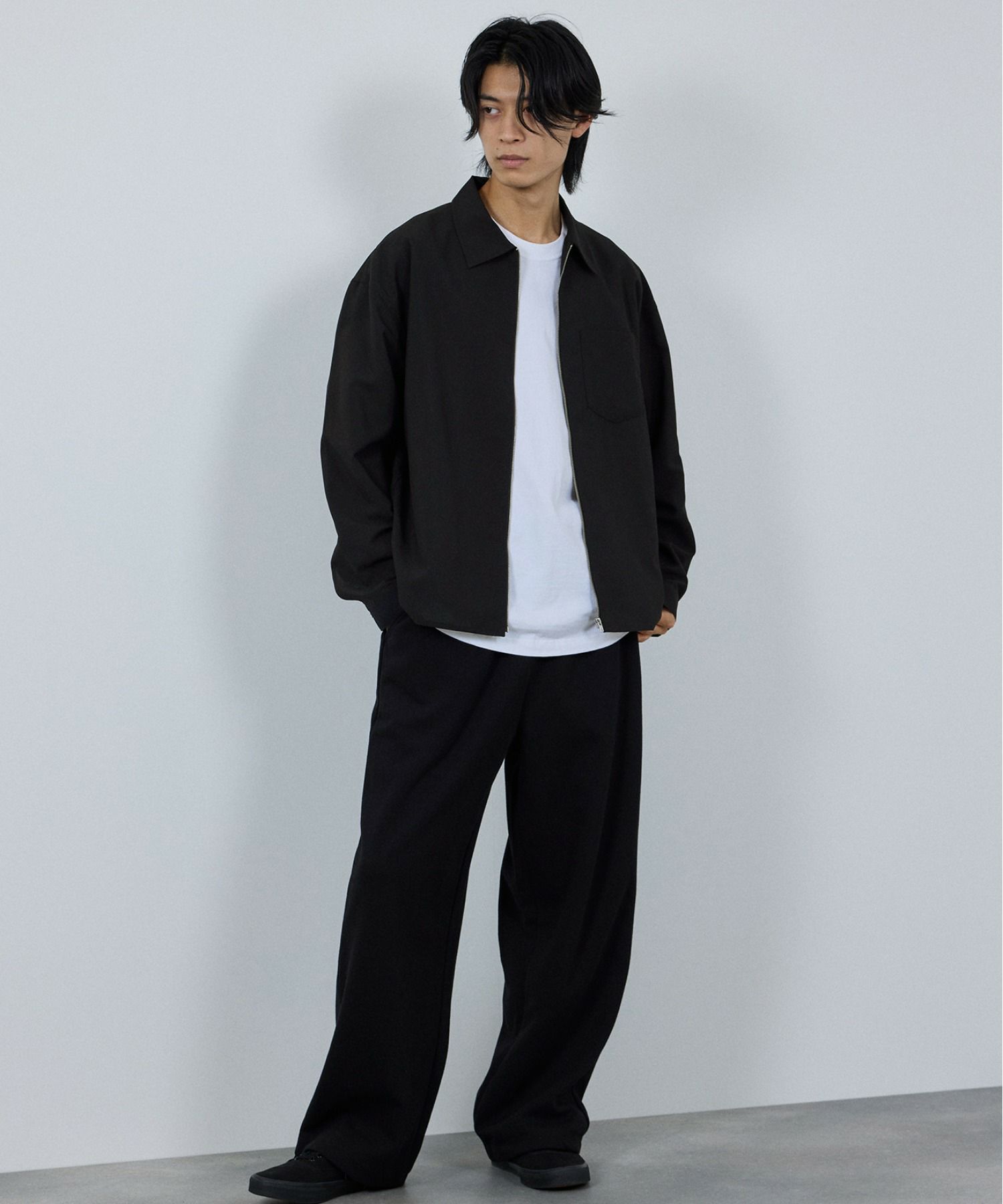 URBAN COLLECTION AIR Smoosy ジップシャツ メンズ