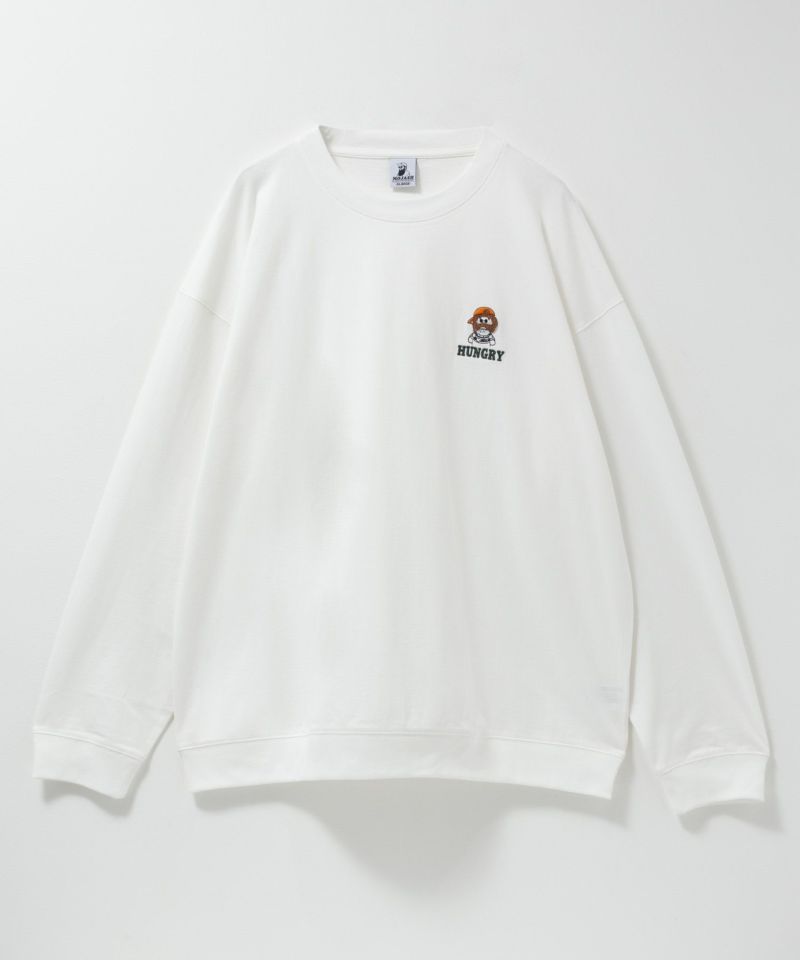 ひげスラブ天竺長袖Tシャツ メンズ商品画像-1