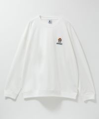 ひげスラブ天竺長袖Tシャツ メンズ