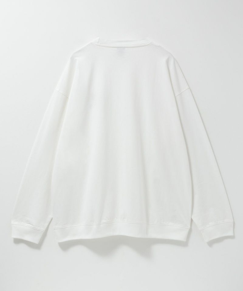 ひげスラブ天竺長袖Tシャツ メンズ商品画像-2